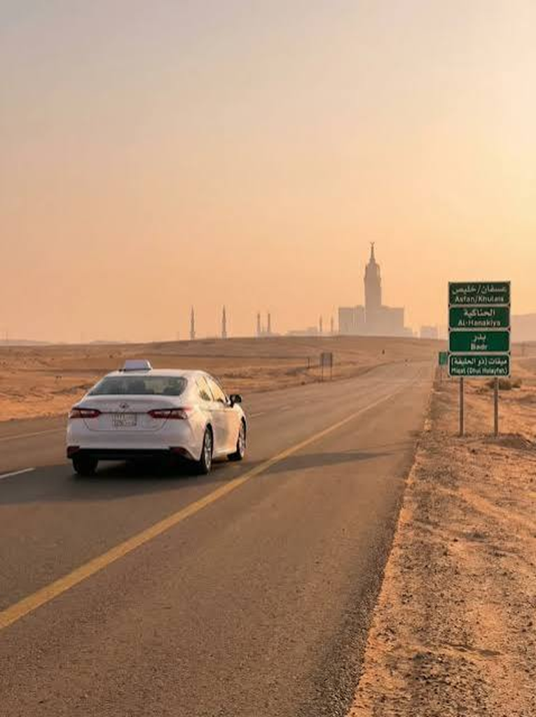 makkah to madinah taxi service fare highway distance