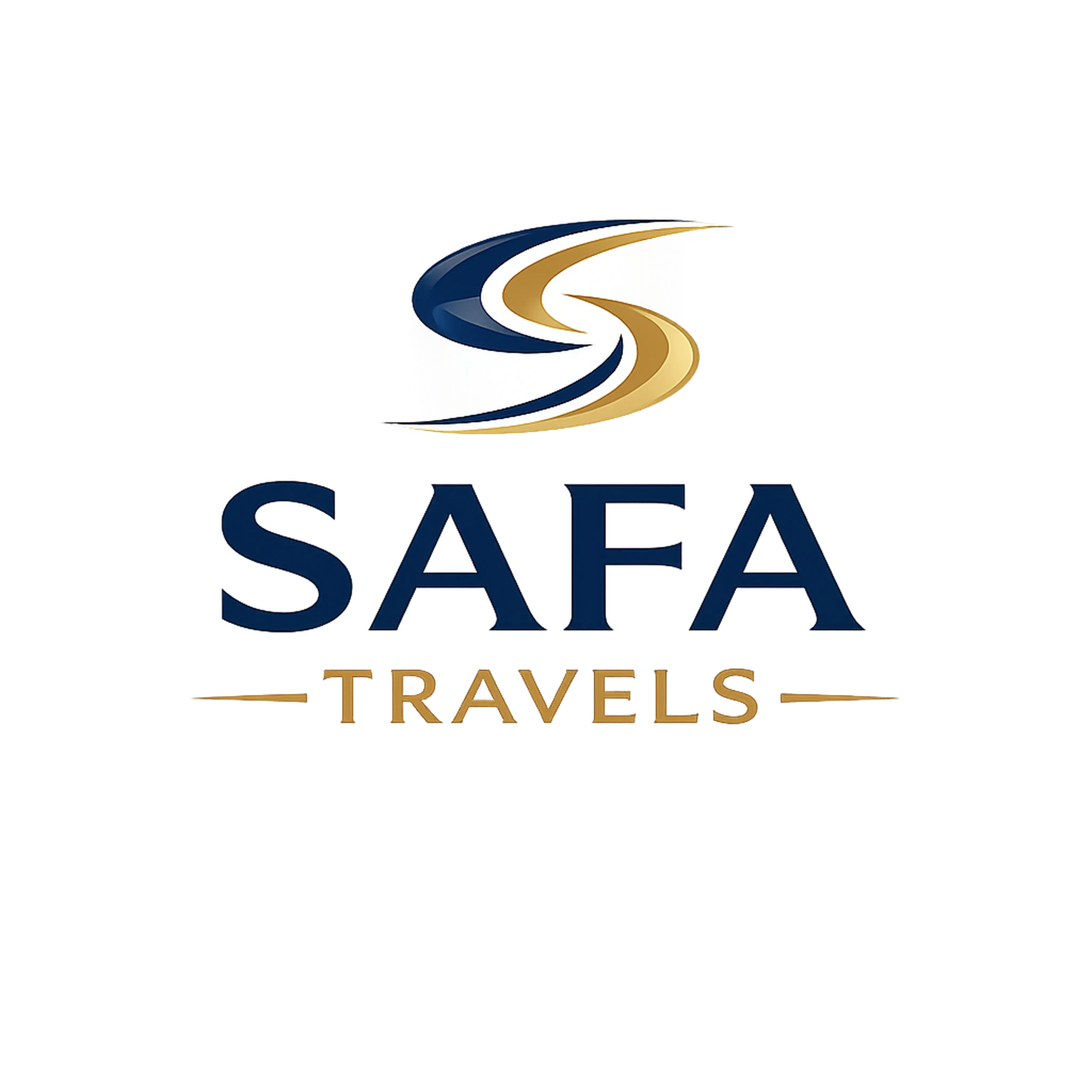 Safa Travel KSA logo with stylized road and text.