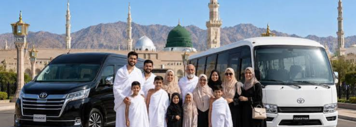 Umrah taxi service family group ride