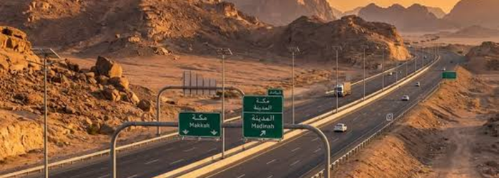 makkah to madinah taxi fare highway route
